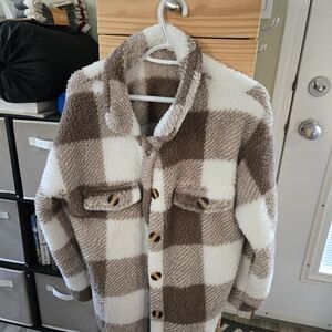 Plaid Sherpa Jacket